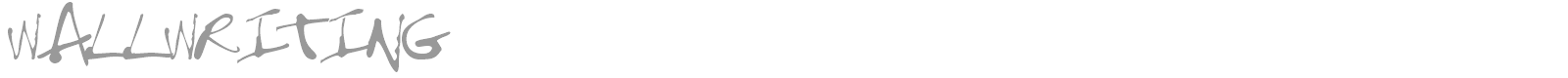 WALLWRITING font preview